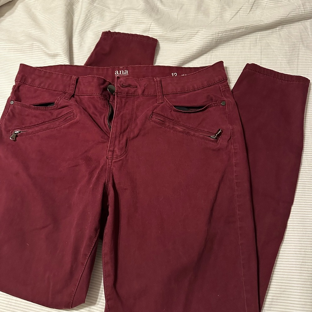 Ana Burgundy Pants
